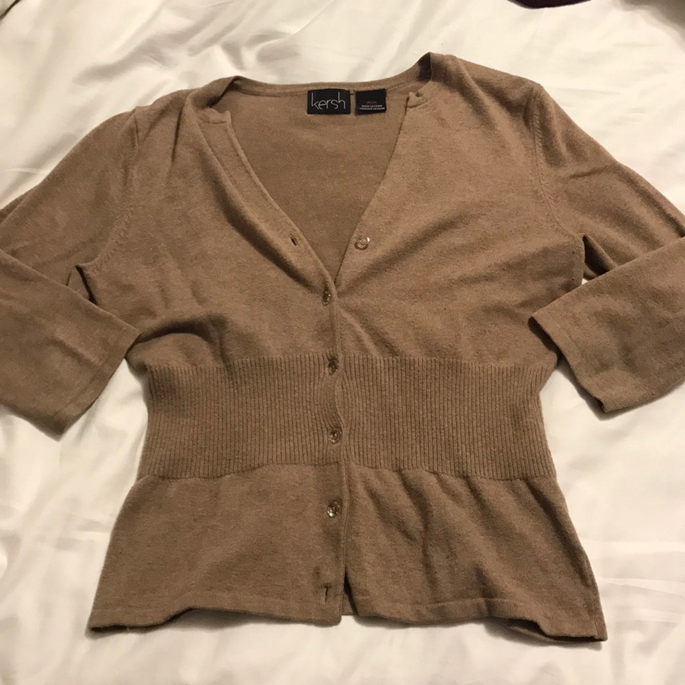 Brown cardigan